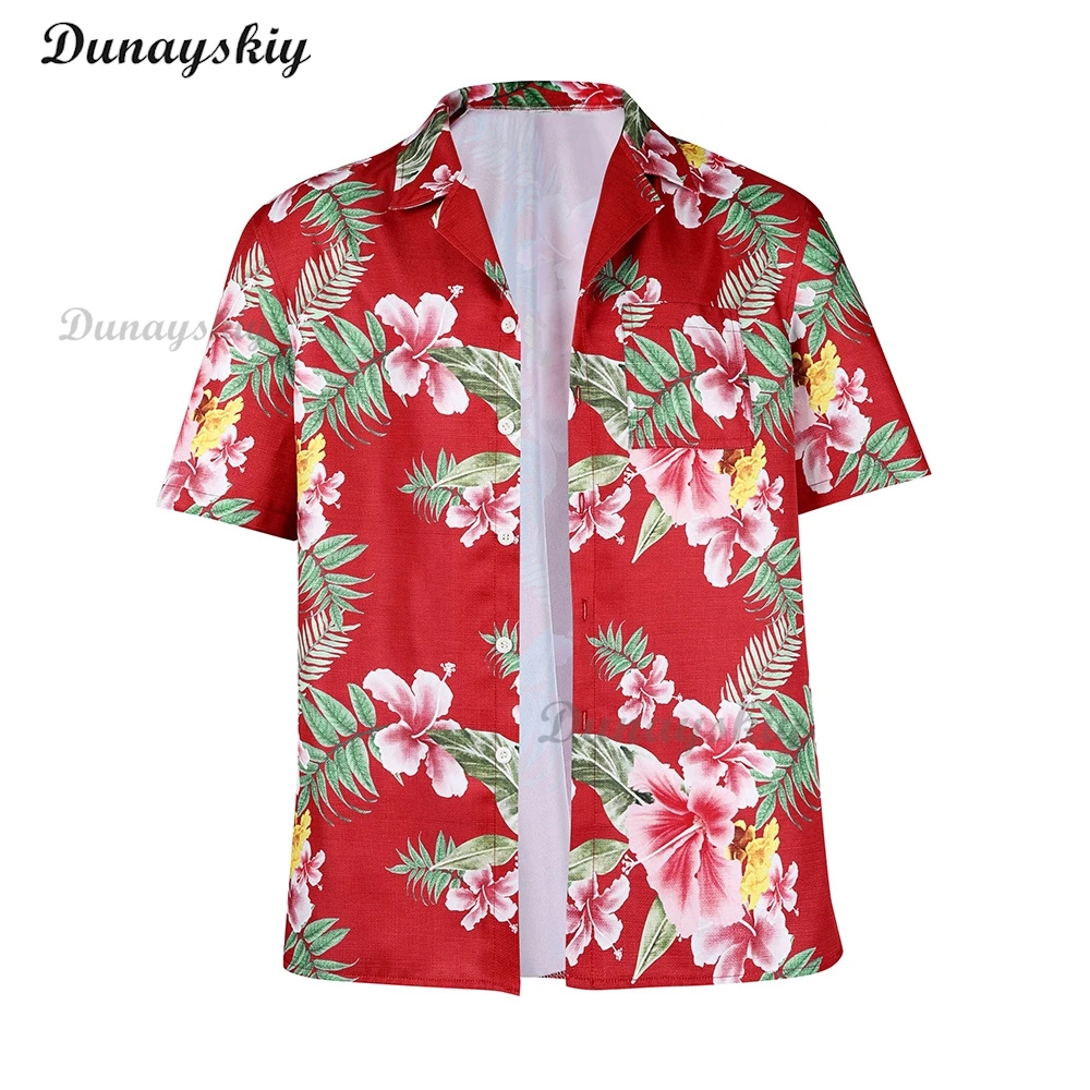 الرجال ثروة لانهائية تشيبان كاسوغا زي ، قميص عطلة ، الأزهار قصيرة الأكمام أعلى ، مثل تنين تأثيري ، هاواي ، شاطئ البحر
