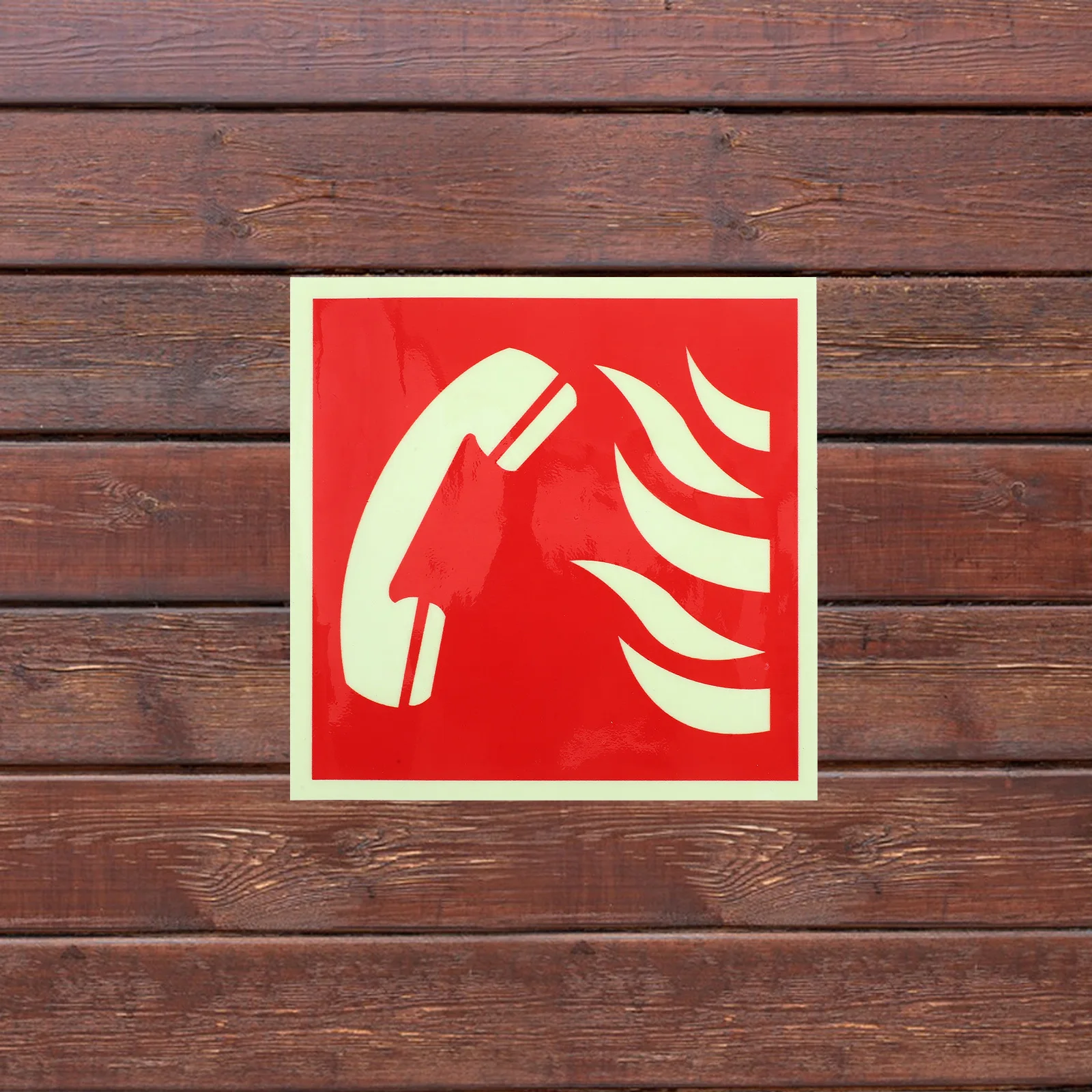 Fire Reporting Phone Number Decal Scratch Resistant Weatherproof High Visibility for Underground Facility Instruction Basement