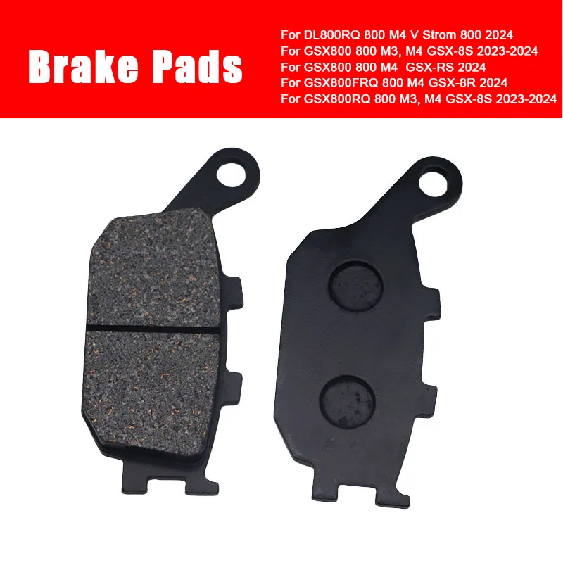 

For Suzuki DL800RQ V Strom 800 GSX800 GSX-8S GSX-RS 2024 Motorcycle Rear Brake Pads Enhanced Stopping Power