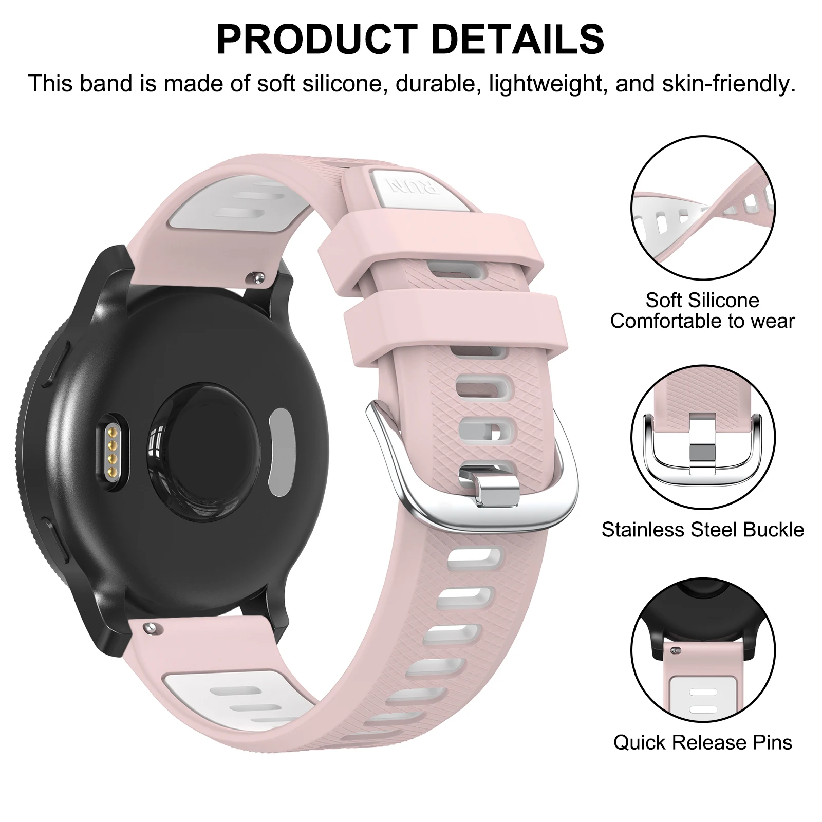 حزام مزدوج اللون 22 ملم لساعة Xiaomi S4 S3 S2 S1 Active/S4 Sport/Watch 2 Pro/Color 2/Redmi Watch 5 Active 5 Lite Correa