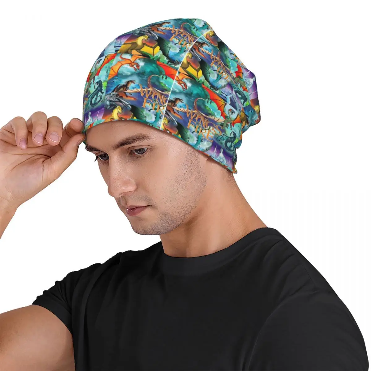 Wings Of Fire All Dragon Series Men Women Adult Beanies Caps Knitting Bonnet Hat Warm Hip Hop Autumn Winter Skullies Hats