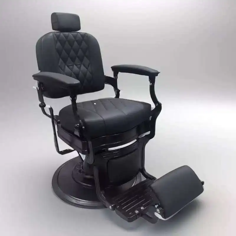 

@#2026 BarBer Men's Hair Salon Chair with Reclining and Swiveling Function, Haircutting Salon Chair