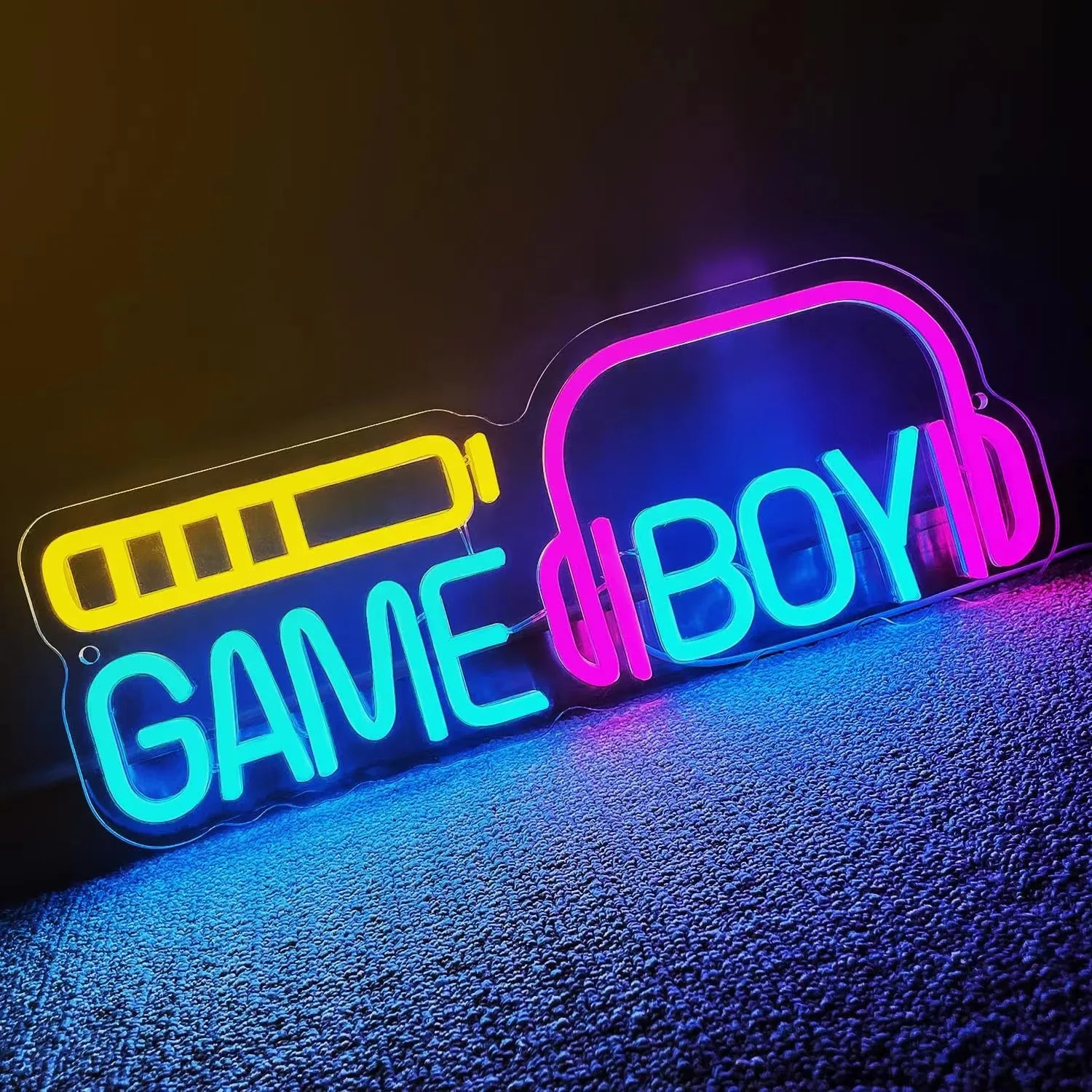 

Game Zone Неоновая светодиодная вывеска для декора стен Игровые неоновые огни Вывески с питанием от USB для eSports Игровая комната Спальня Подарки Геймер