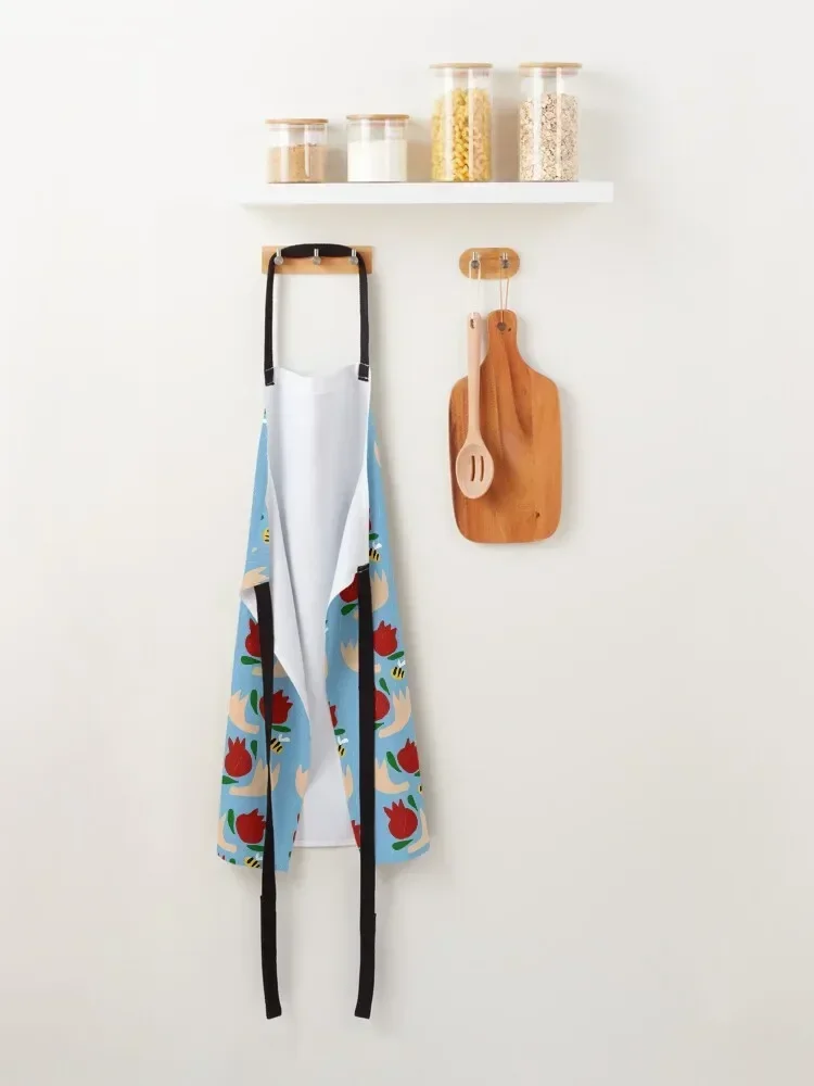 Poms & Horns - Rosh Hashanah Joy! Apron with pockets Hairdressing Hairdresser Accessories Apron