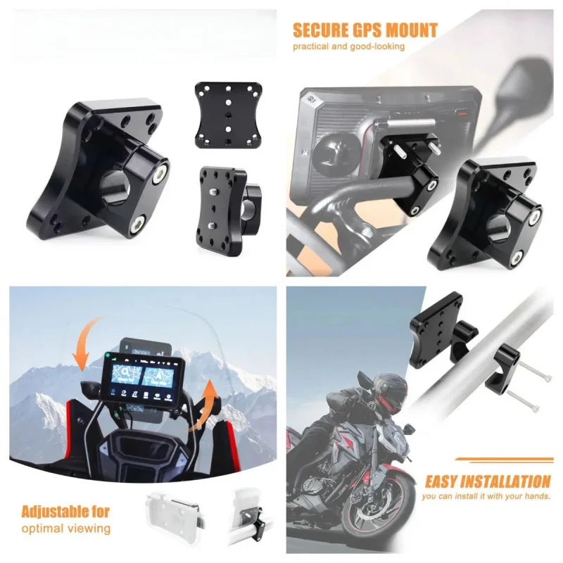 

12mm Universal Holder Motorcycle AMPS Tools Bracket Handlebar Part GPS Mount Navigation F8L6