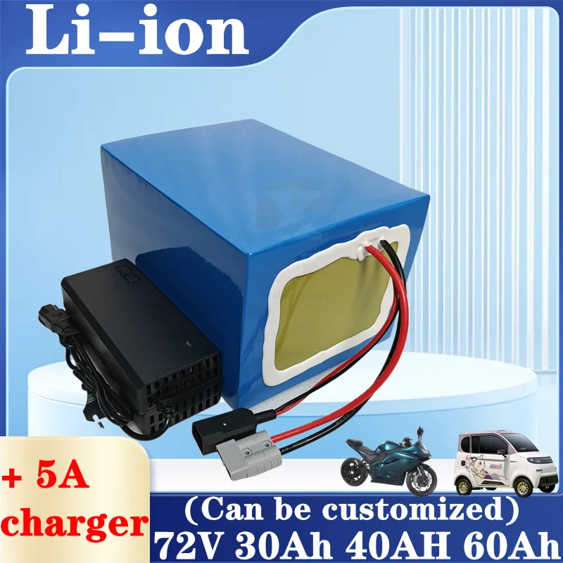 72V 30Ah 40AH 60Ah XN batteria agli ioni di litio li 50A 100A 150A 200A BMS 3000w 5000w 8000w 12000w scooter go cart moto