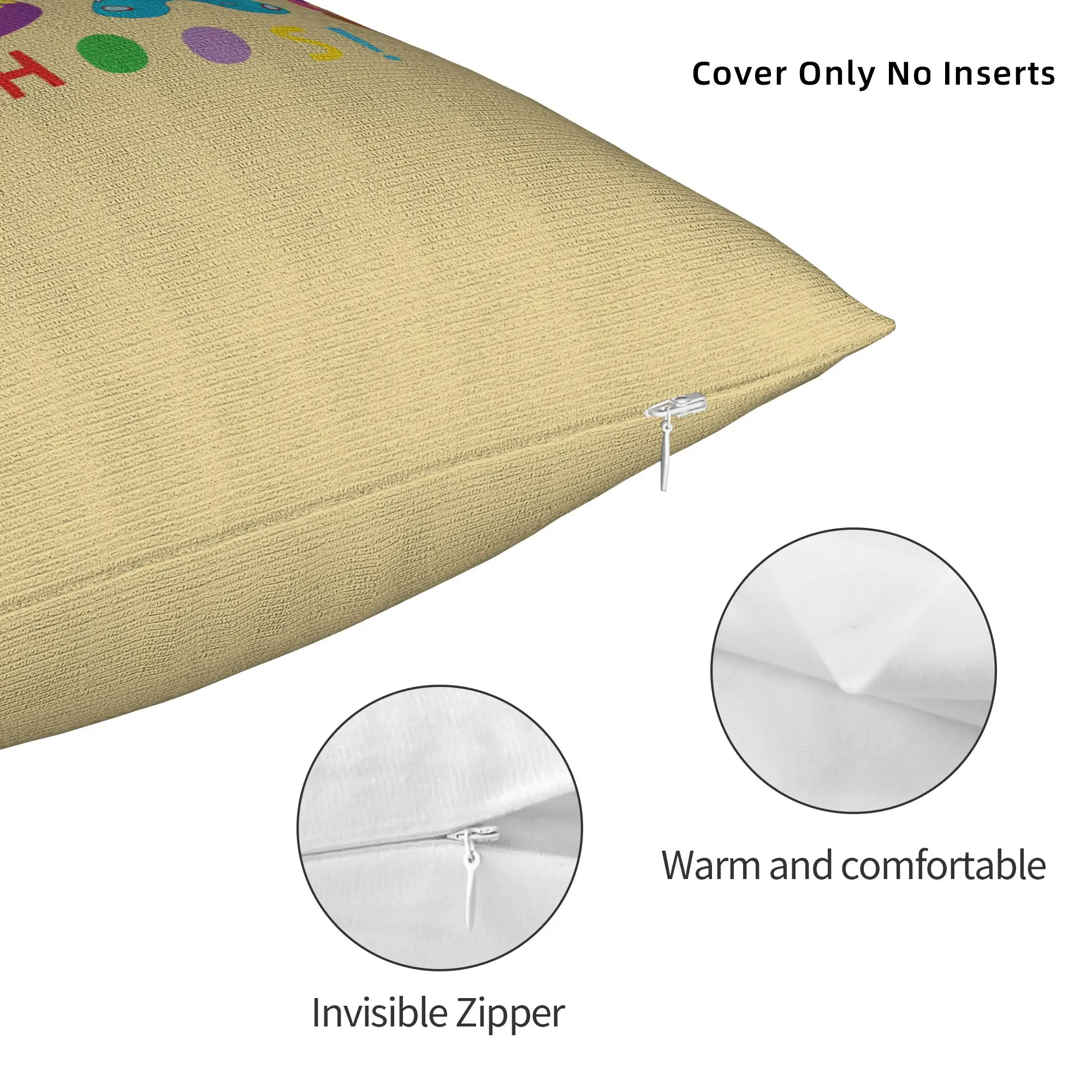 Soft Night Haahoos Gardens Cute Pillowcase Fabric Cushion Cover Decorative Nostalgic Cartoon Pillow Case Cover Drop Shipping