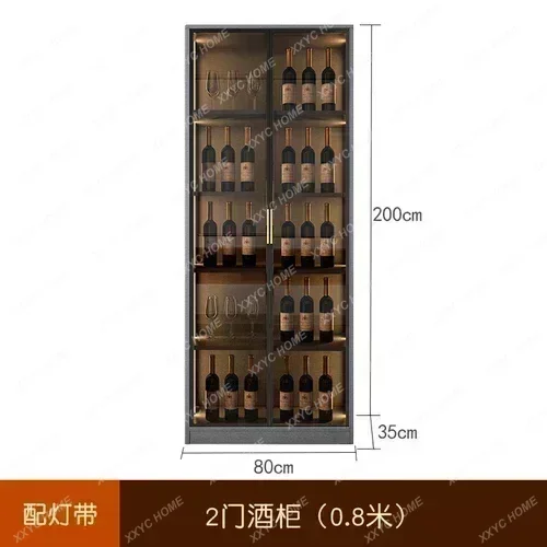Living Room Wall Wine Cabinets Wooden Display Wine Cabinets Kitchen Storage Racks Liquor Mueble Licorera Bar Furniture