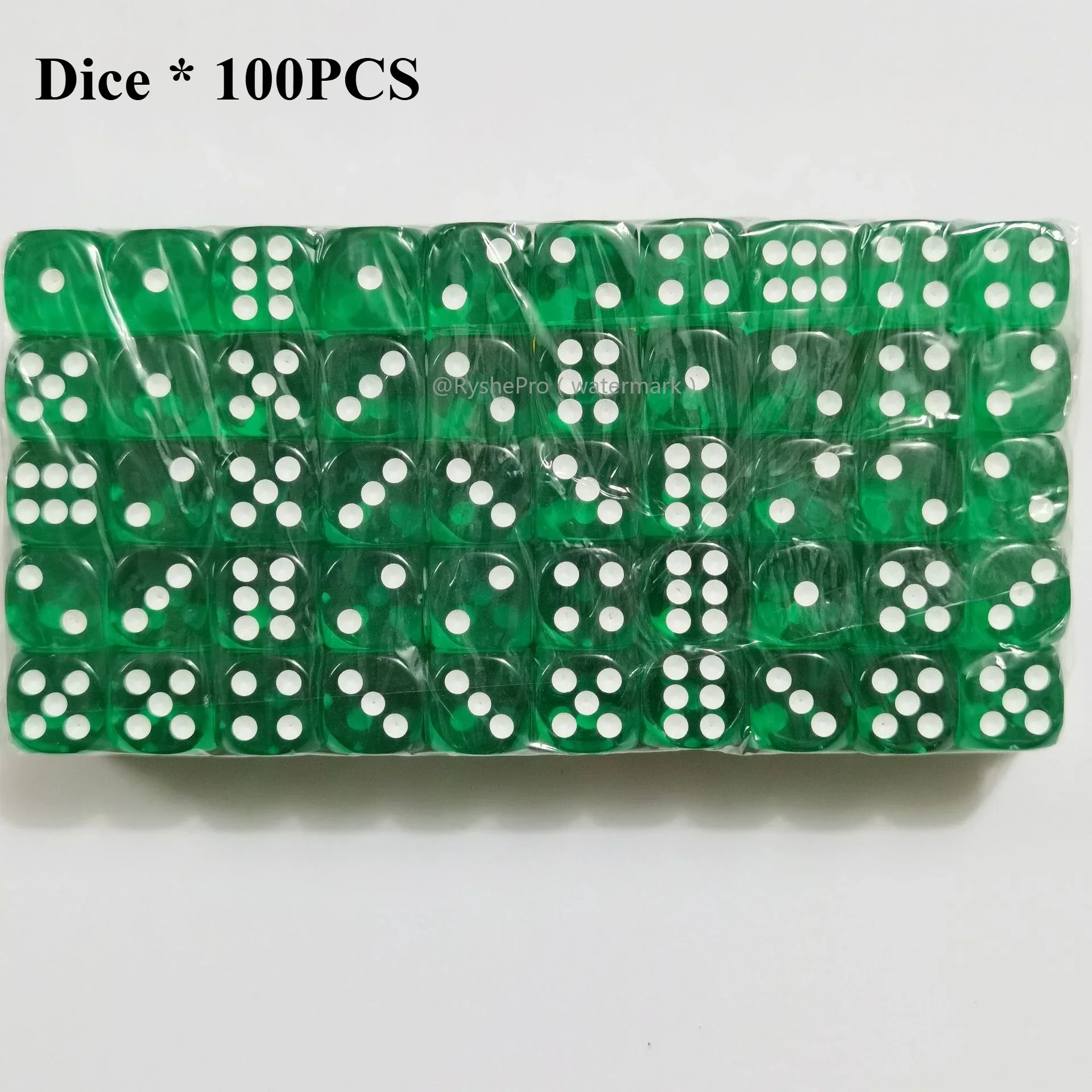 100 Stück farbige Würfel, 14 mm, 6-seitig, mit Acrylmaterial, Standard-Spielwürfel-Set für Brettspiele, Partys, Klassenzimmer, Mathewürfel