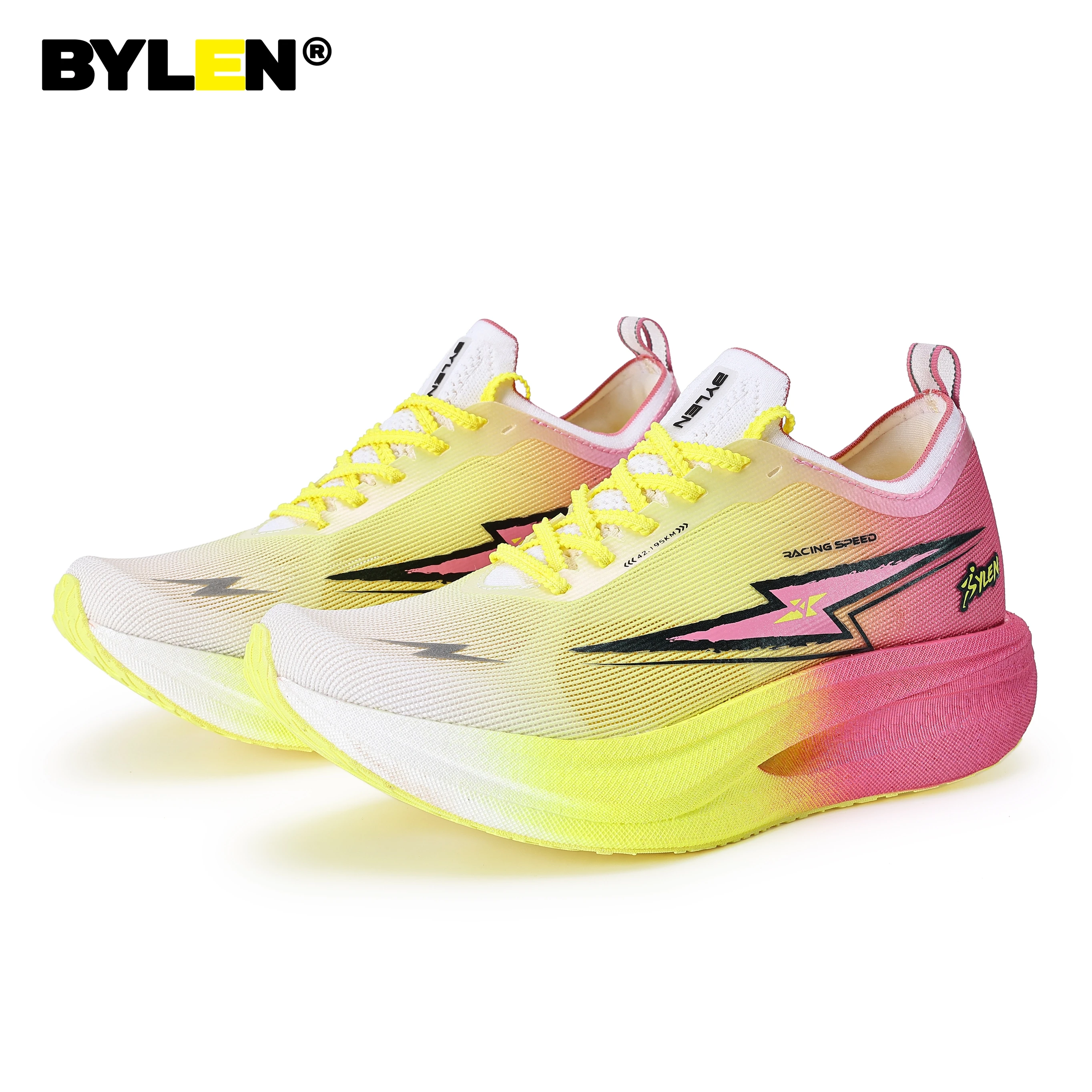 

BYLEN Speed 3.0 Men Women Running Sports Shoes Full Palm Carbon Plate Racing Marathon Rebound Cushioning Male Sneakers