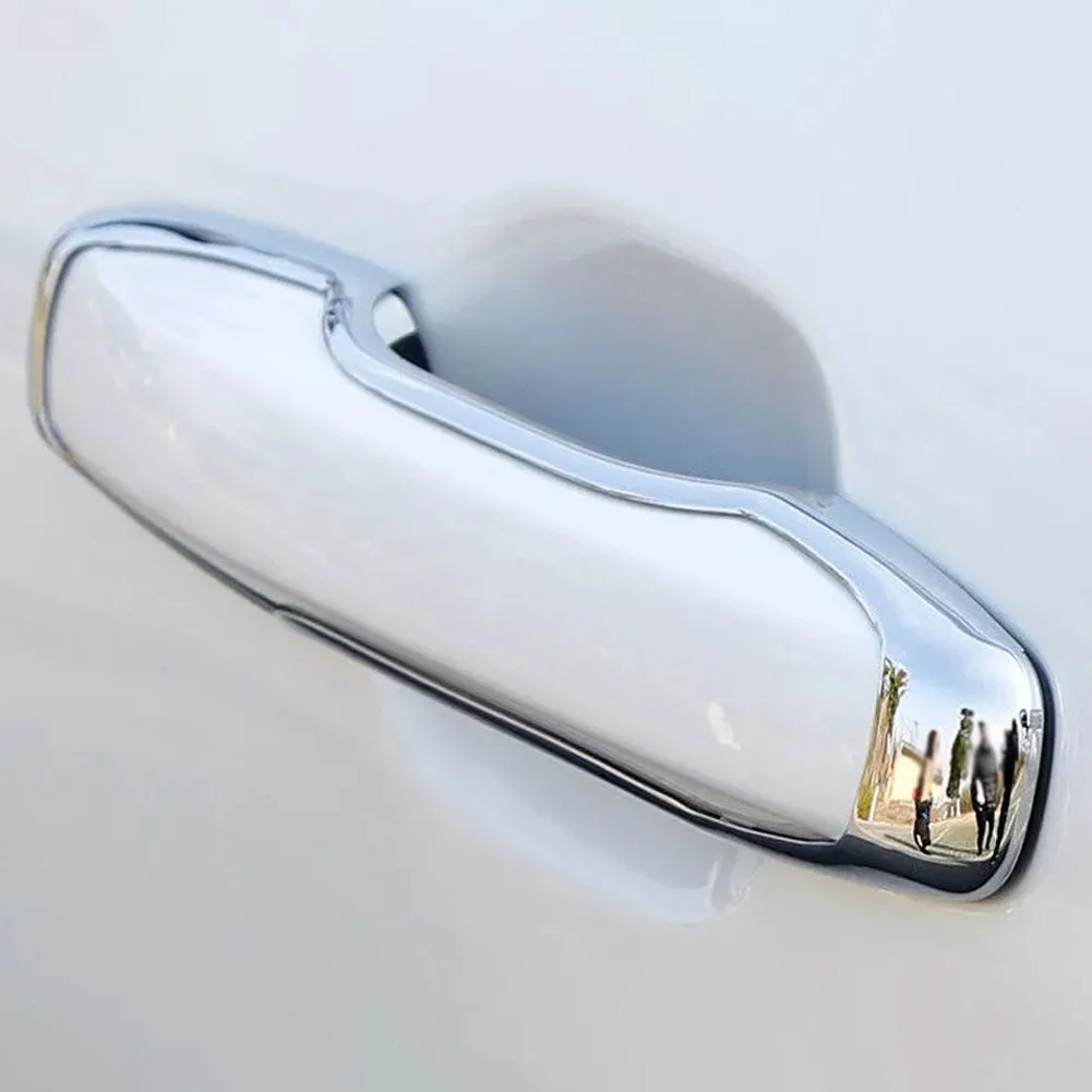 Vehicle Exterior Enhancement Silver Chrome Door Handle Trim Car Door Handle Trim OEM Number NO Seamless Finish