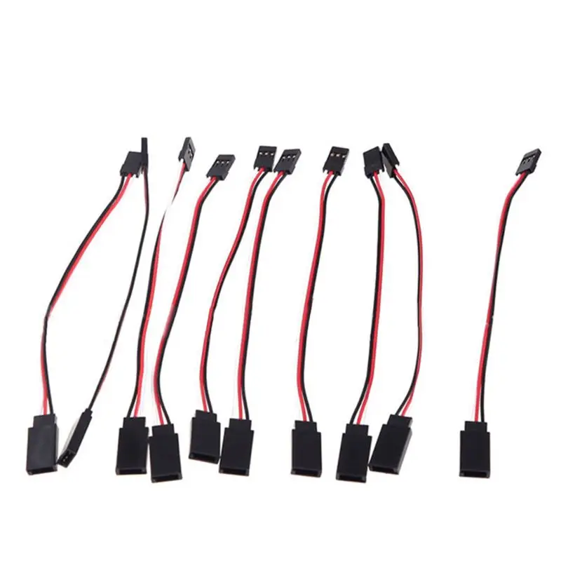 

10Pieces Extension Wire Cable with Dual for Head Easy Fixed for Remote Control M