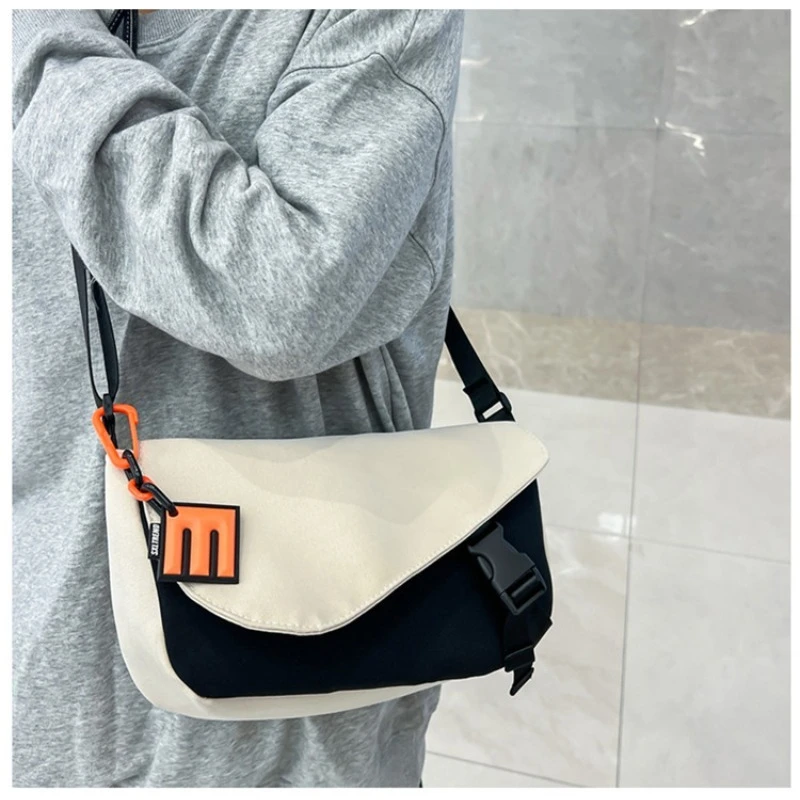 

Korean Fashion Shoulder Crossbody Bags Unisex Oxford cloth Student Brand Ladies Bag Large Size Messenger Bag Designer Handbags