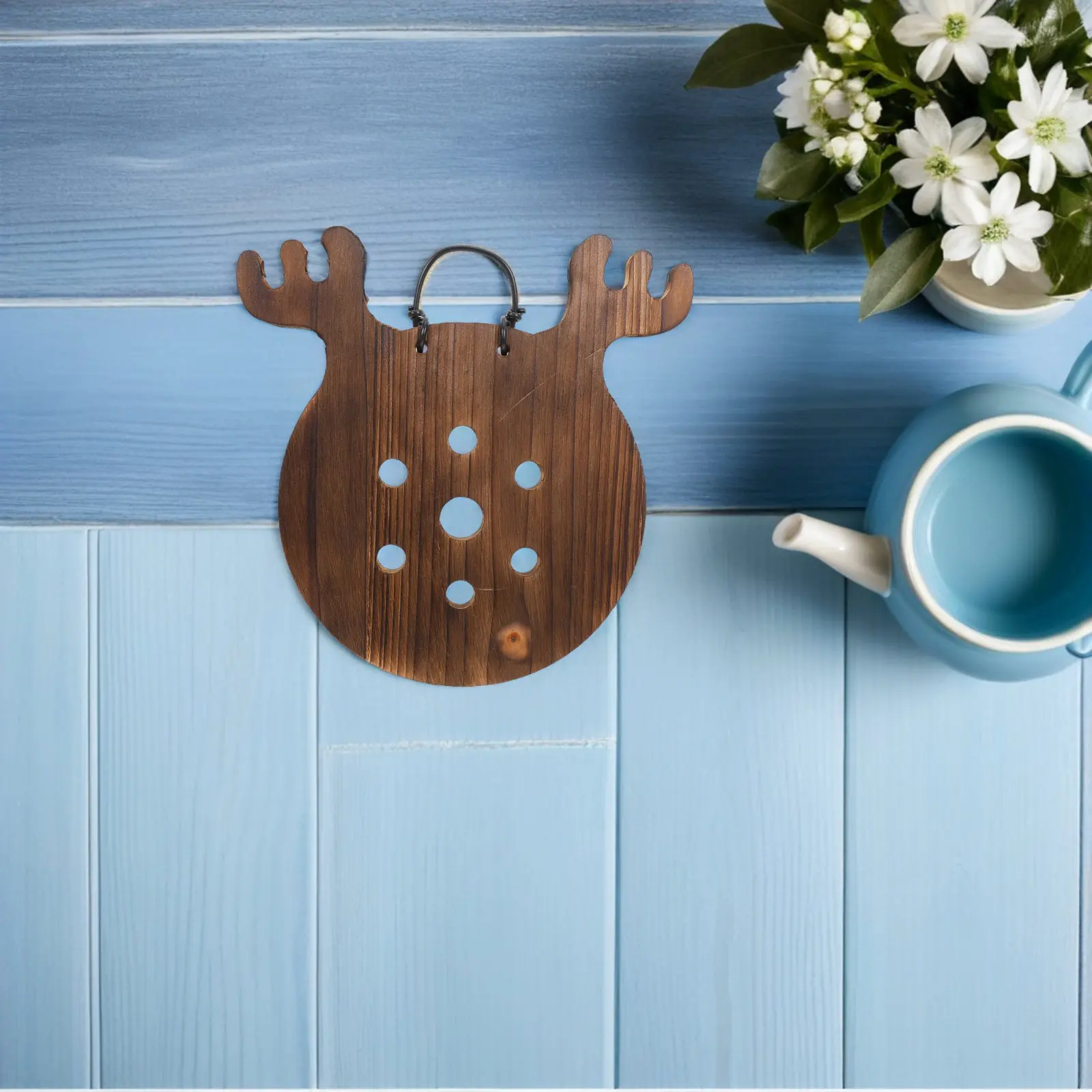 Antler Fern Wall Planter Wooden Vertical Hanging Board for Orchids Succulents Climbing Plants Indoor Wall Decor Space Saving Air