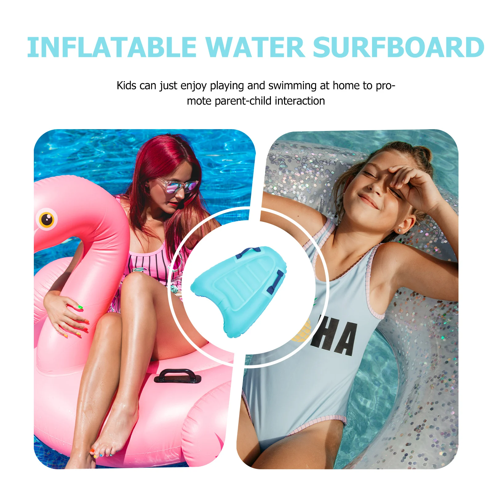 

Inflatable Swimming Board Pvc Floating Mat Kids Pool Water Surf Mat Training Kickboard Inflatable Surfboard Outdoor