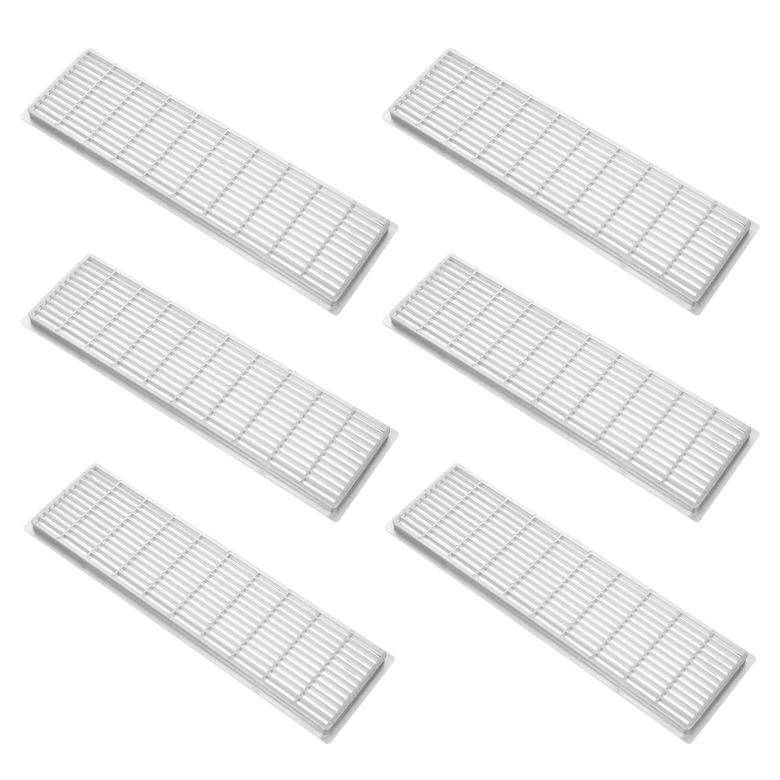 

6 шт. прямоугольные вентиляционные крышки, влагостойкие, устойчивые к запаху вентиляционные отверстия для гардероба, обувного шкафа, пластиковые дыхательные отверстия, длительное использование