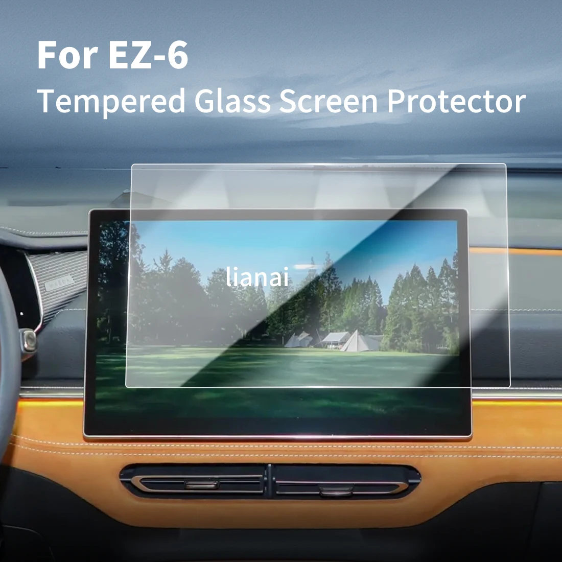 

Carplay Screen Protector Tempered Glass Protective Film Navigator Auto Car Stickers Accessories For 24 Mazda EZ6