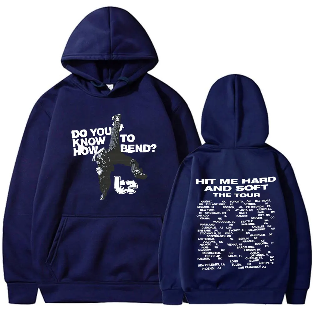 Hit Me Hard and Soft Do You Know To How Bend Red Hoodies Men's Women Fashion Hooded Sweatshirts Oversized Long Sleeve Pullovers