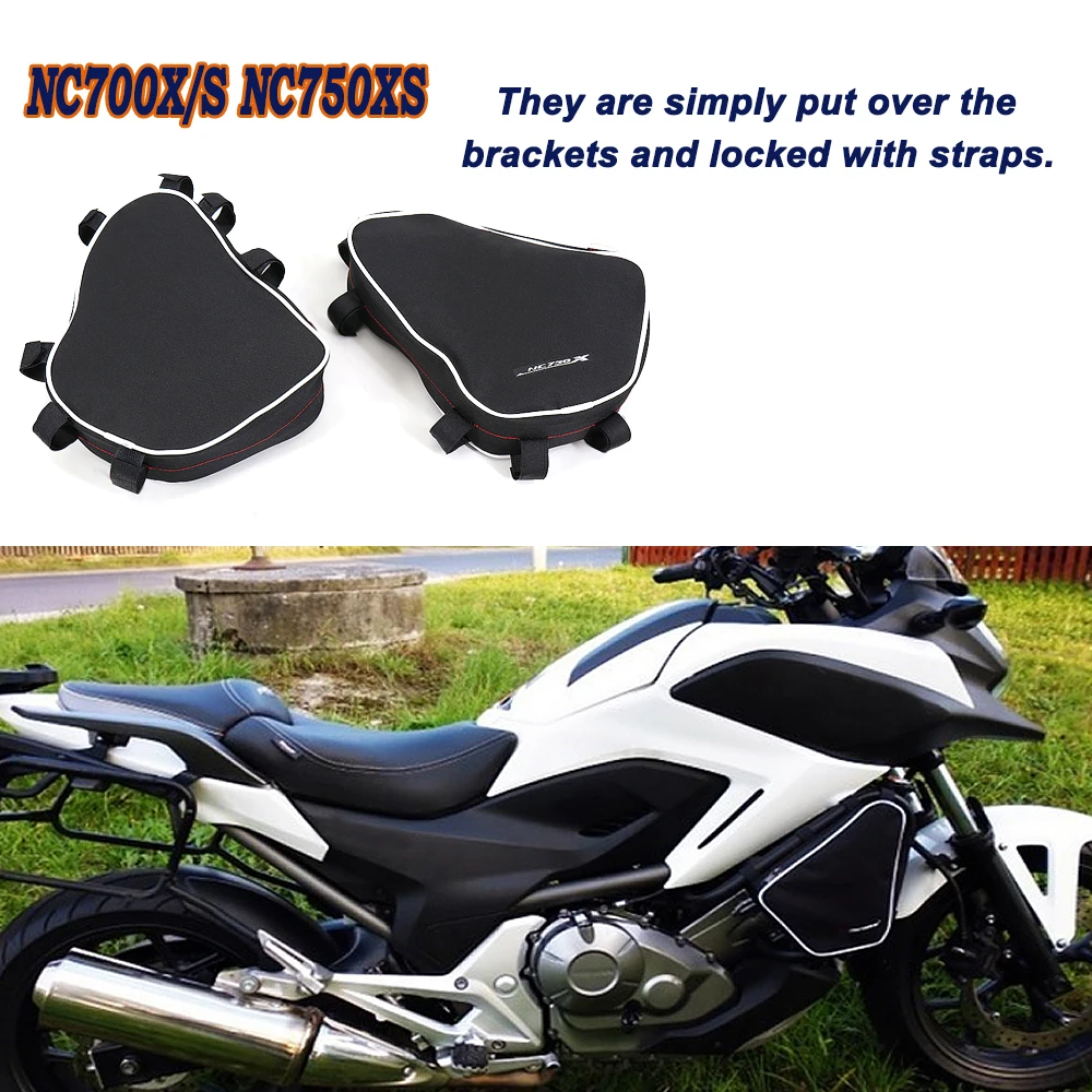 

FOR Honda NC700X NC700S NC750X NC750S NC 700 750 X S Motorcycle Toolbox Frame Crash Bar Bags Tool Placement Travel Saddle Bag