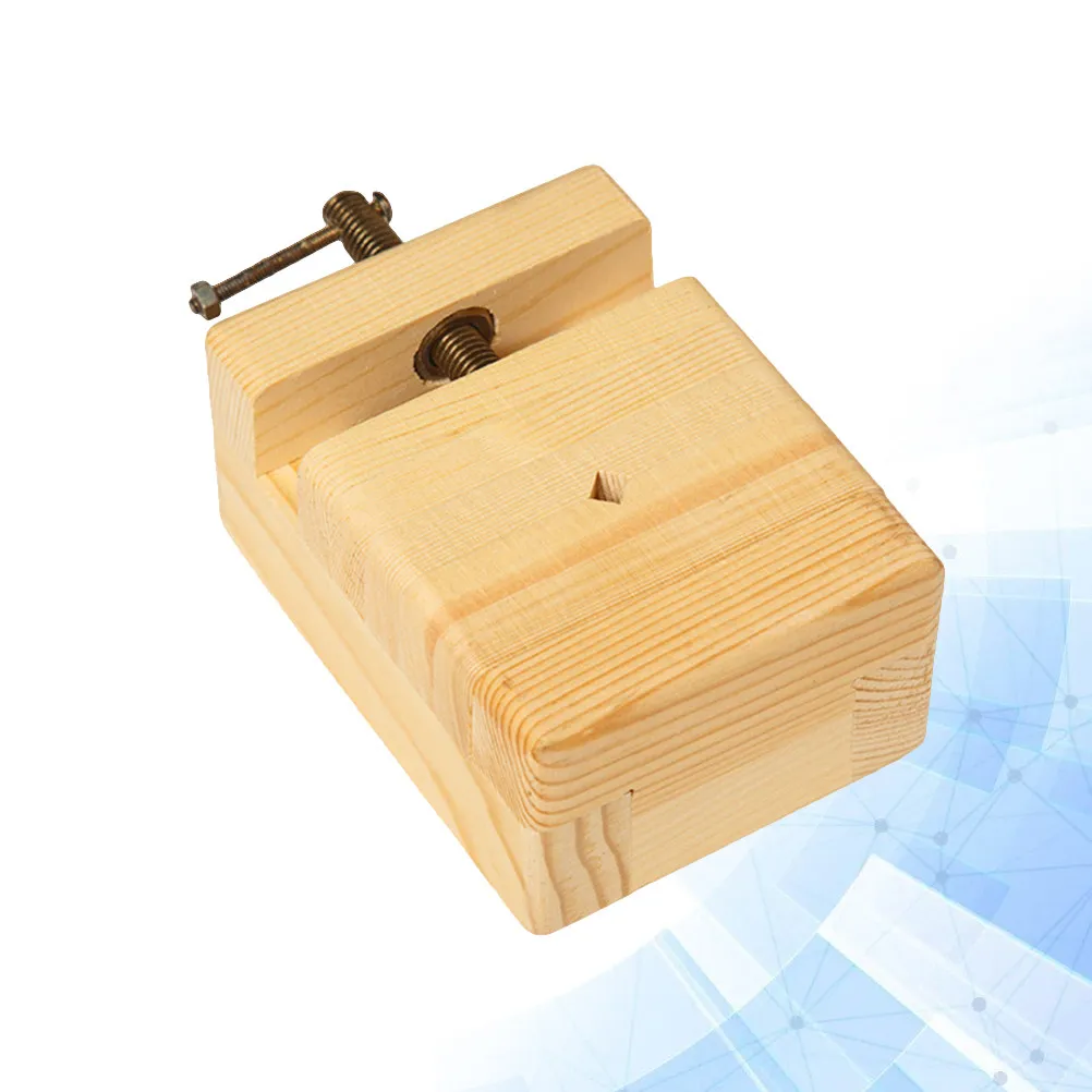 

Зажим для резьбы по дереву из массива дерева 9,5x6,5x4,5 см с нескользящей рукояткой для гравировки по камню, тиснения, рукоделия, инструмент для деревообработки