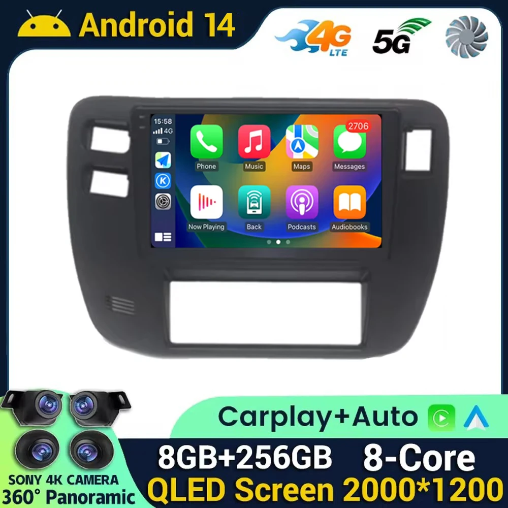 

Android 14 For NISSAN Patrol 1997 1998 1999 2000 2001 2002 2003 2004 2005 GPS Navigation Multimedia Player Auto radio