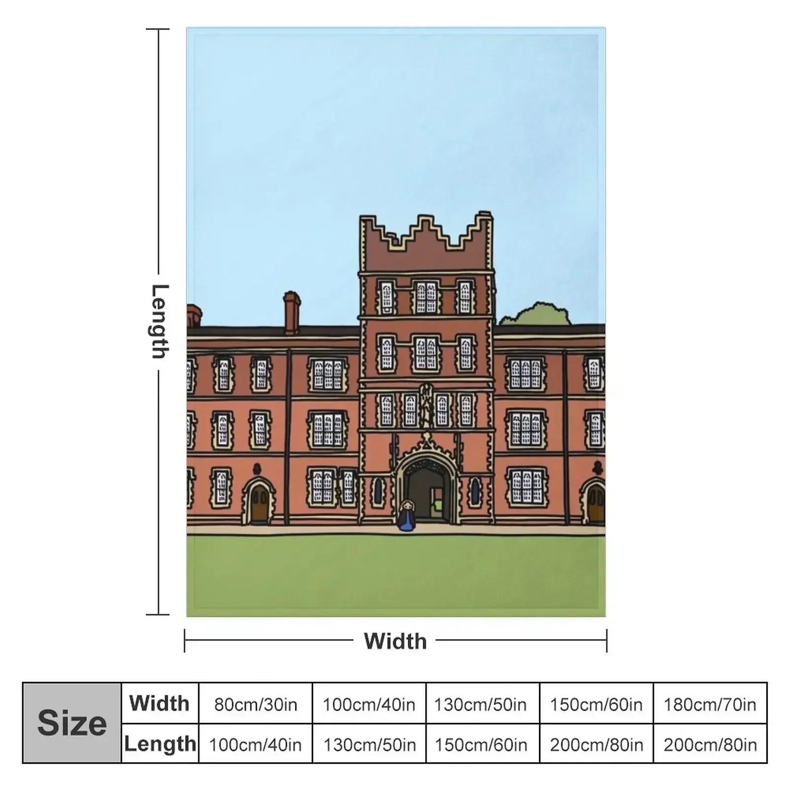 Jesus College - Strugletown || Cambridge struggles Throw Blanket Retros Blankets For Bed Softest Polar Blankets