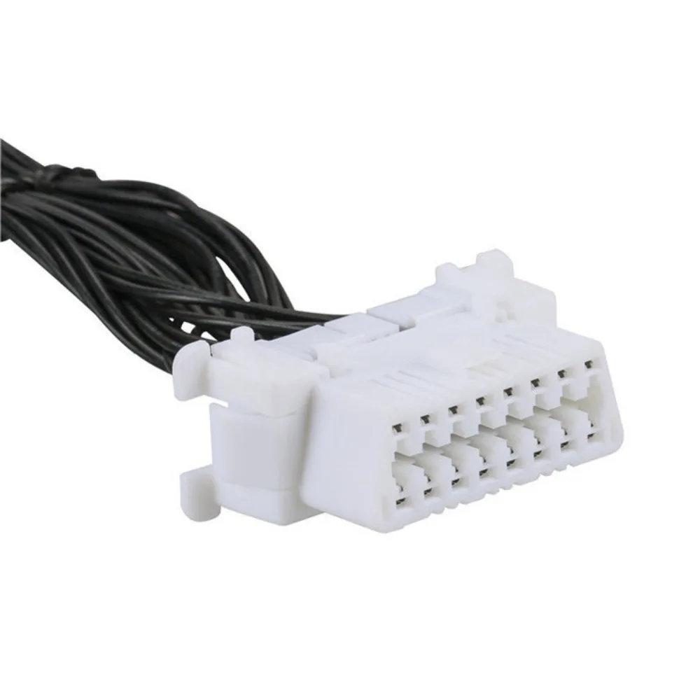 

16-контактный автомобильный разветвитель OBD2, удлинительный кабель OBD OBD2, один штекер на два удлинителя, высокоскоростная передача, жгут OBD2 15 см