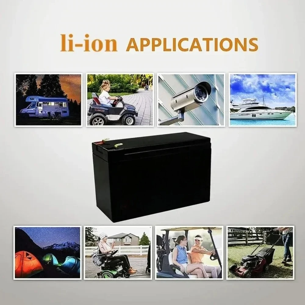 12V 4Ah Lithium Battery for Solar Power System Solar Light Panel Energy Storage Ready to Use Long Lifespan with BMS & Charger
