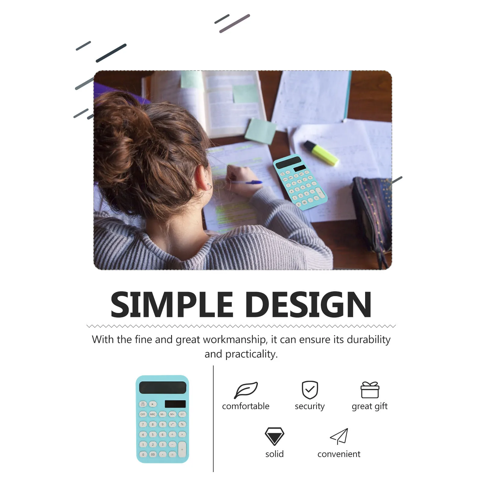 

Small Desktop Plastic Kids Decorative Pocket Calculator Math Learning Tool For Students Lightweight Electronic Calculator Candy