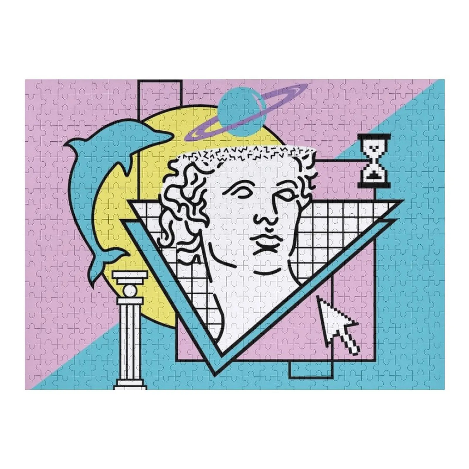 

Apollo - Vaporwave - Пазл 80-х/90-х годов с изображением леса для взрослых Пазл