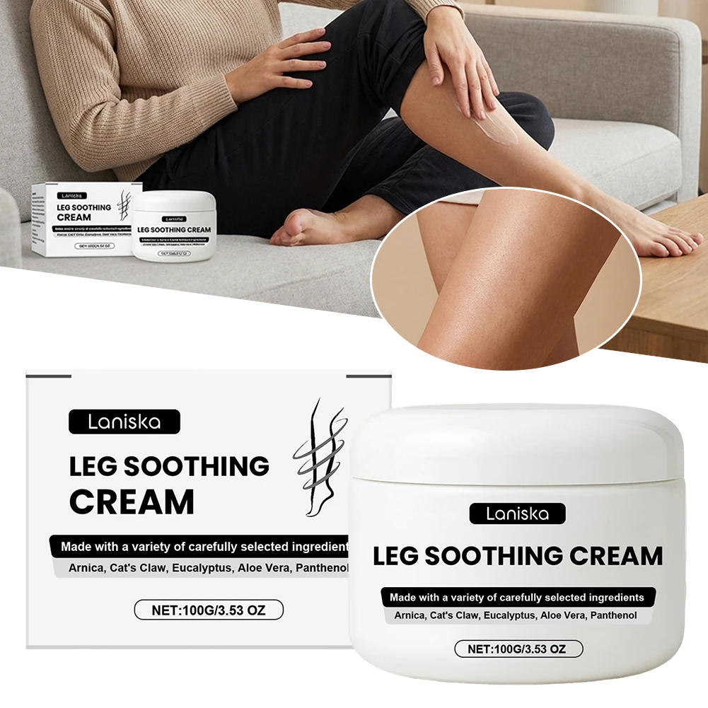Leg Soothing Cream With Arnica Fast-Acting Varicose Vein Relief Boosts Circulation & Reduces Swelling Post-Workout Leg Recovery