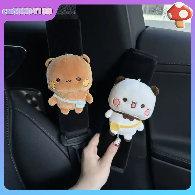 Hot New Panda Bubu And Yier Seat Belt Shoulder Pad / Cute Panda Bubu And Dudu Car Seatbelt Shoulder Pad – Car Decorative