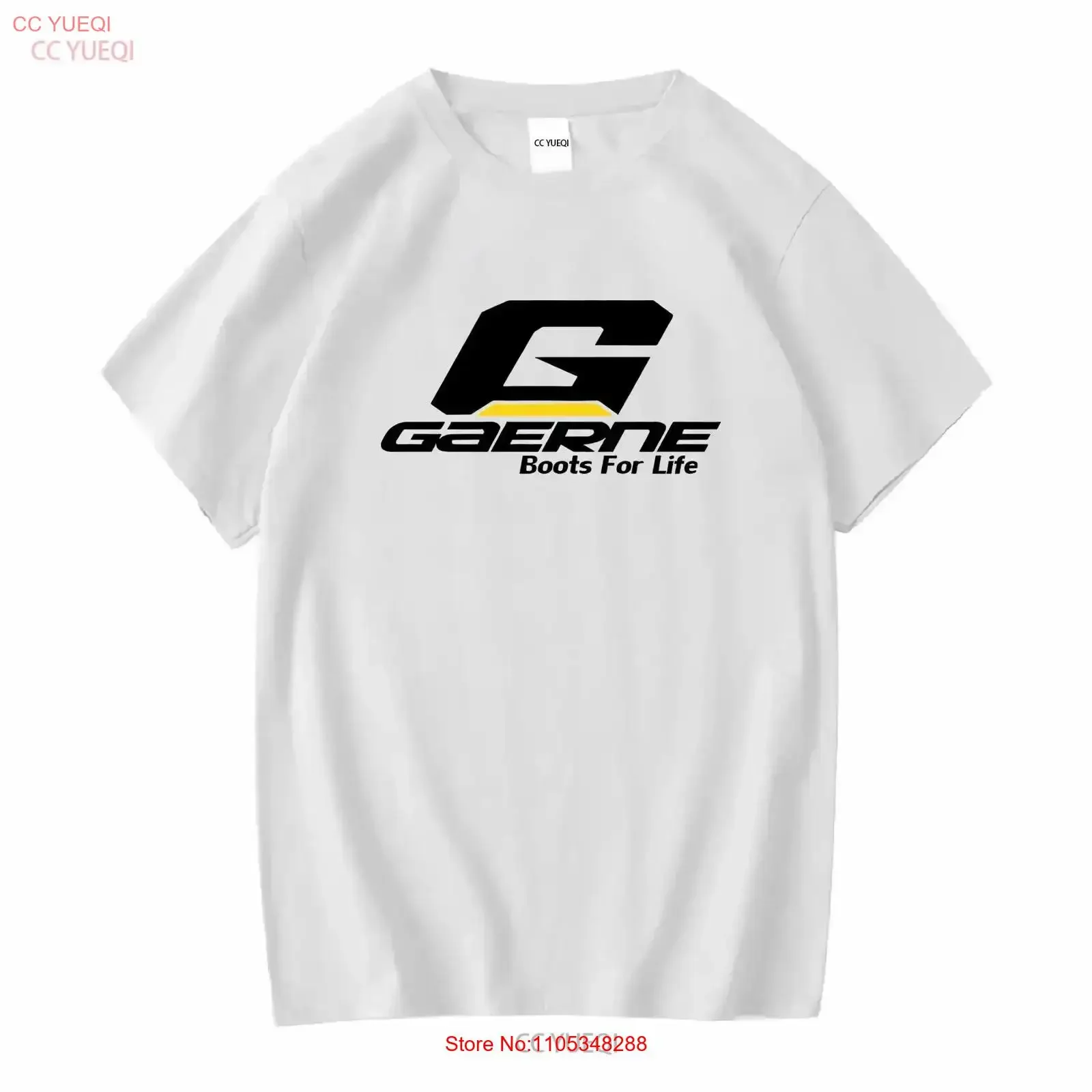 Nova Camiseta Gaerne USA com Logo de Botas de Motocicleta, Tamanho S-XXL, Estilo Vintage Lavado, Casual, Gráfico, Moda Masculina, Streetwear