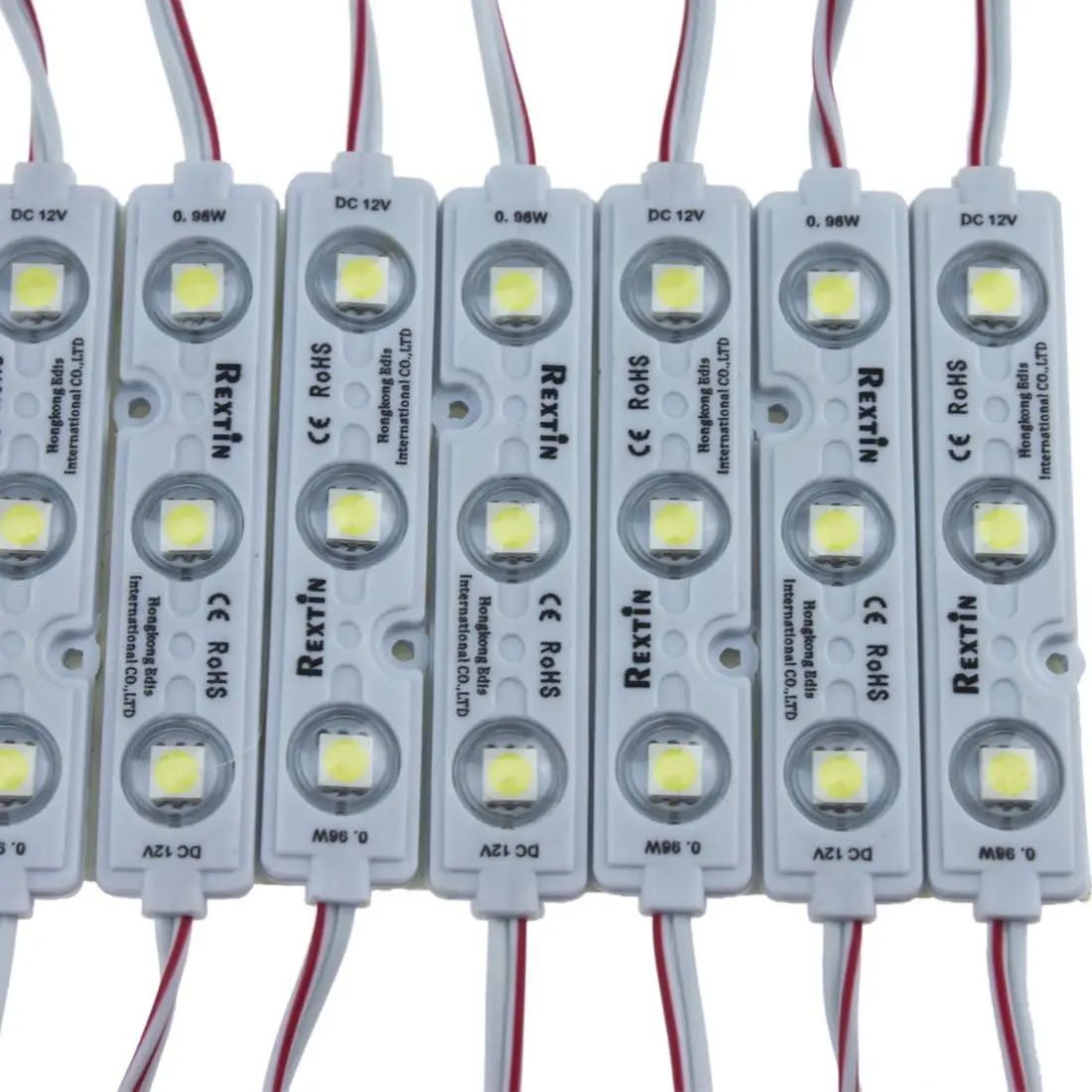

200pcs White 5050 SMD LED Modules, 3 LEDs Each, 66-72LM, Waterproof with 3M Adhesive for Letter Signs