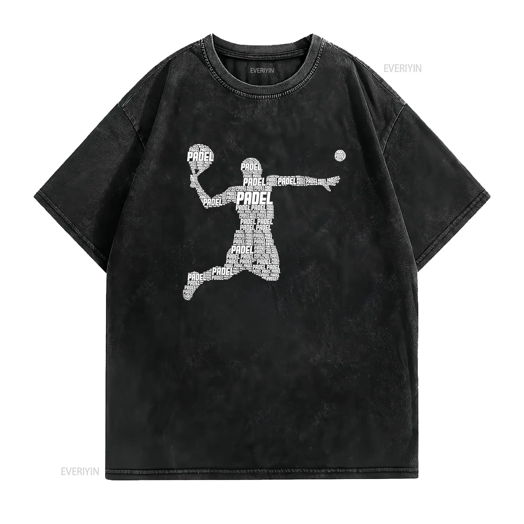 T shirt Padel Padelist Bambino Uomo Girocollo Casual Tessuto Leggermente Elasticizzato Vestibilità Regolare Stampa vintage