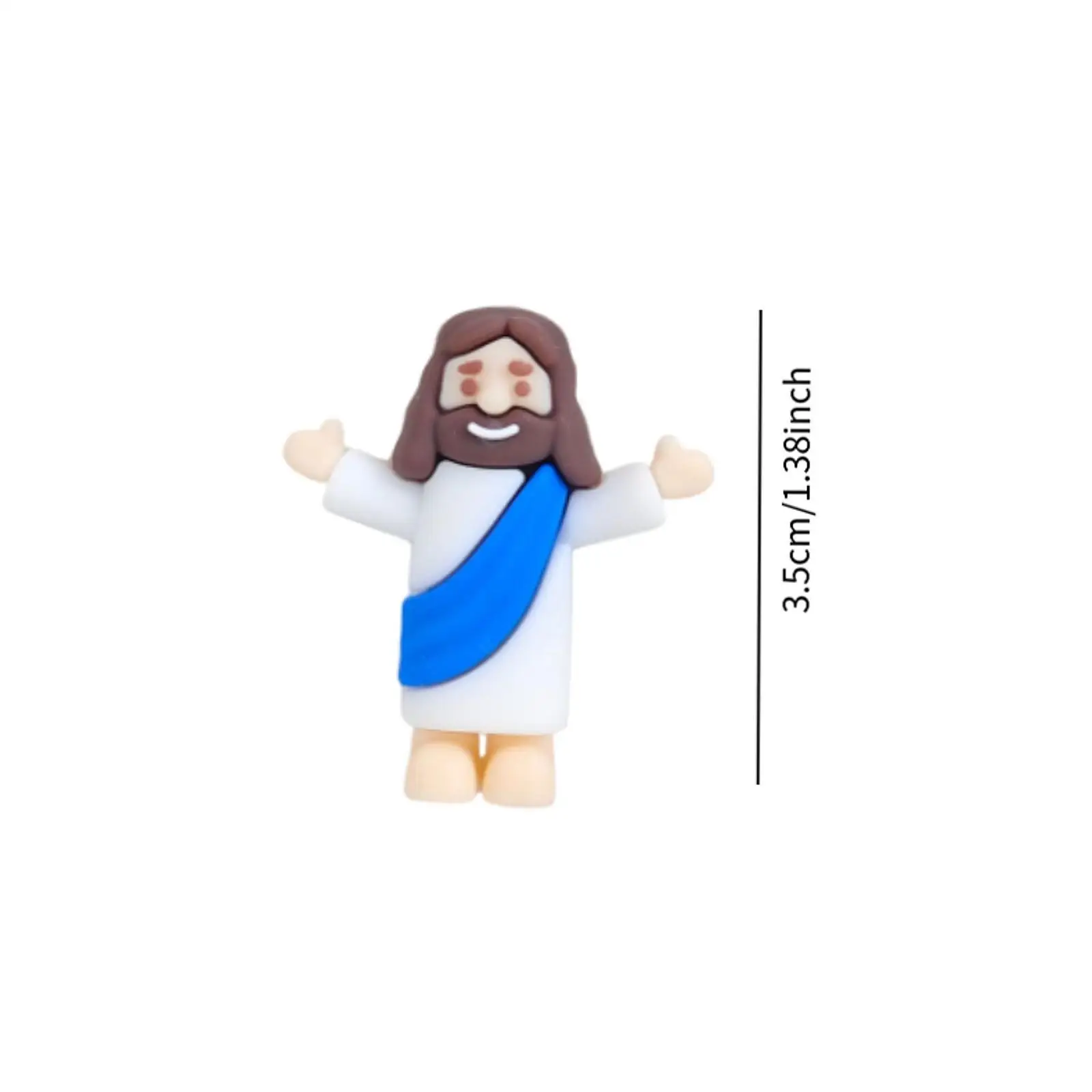 10 Pieces Mini Jesus Figurines Sculpture for Home Shelf Easter Eggs Stuffers view 6
