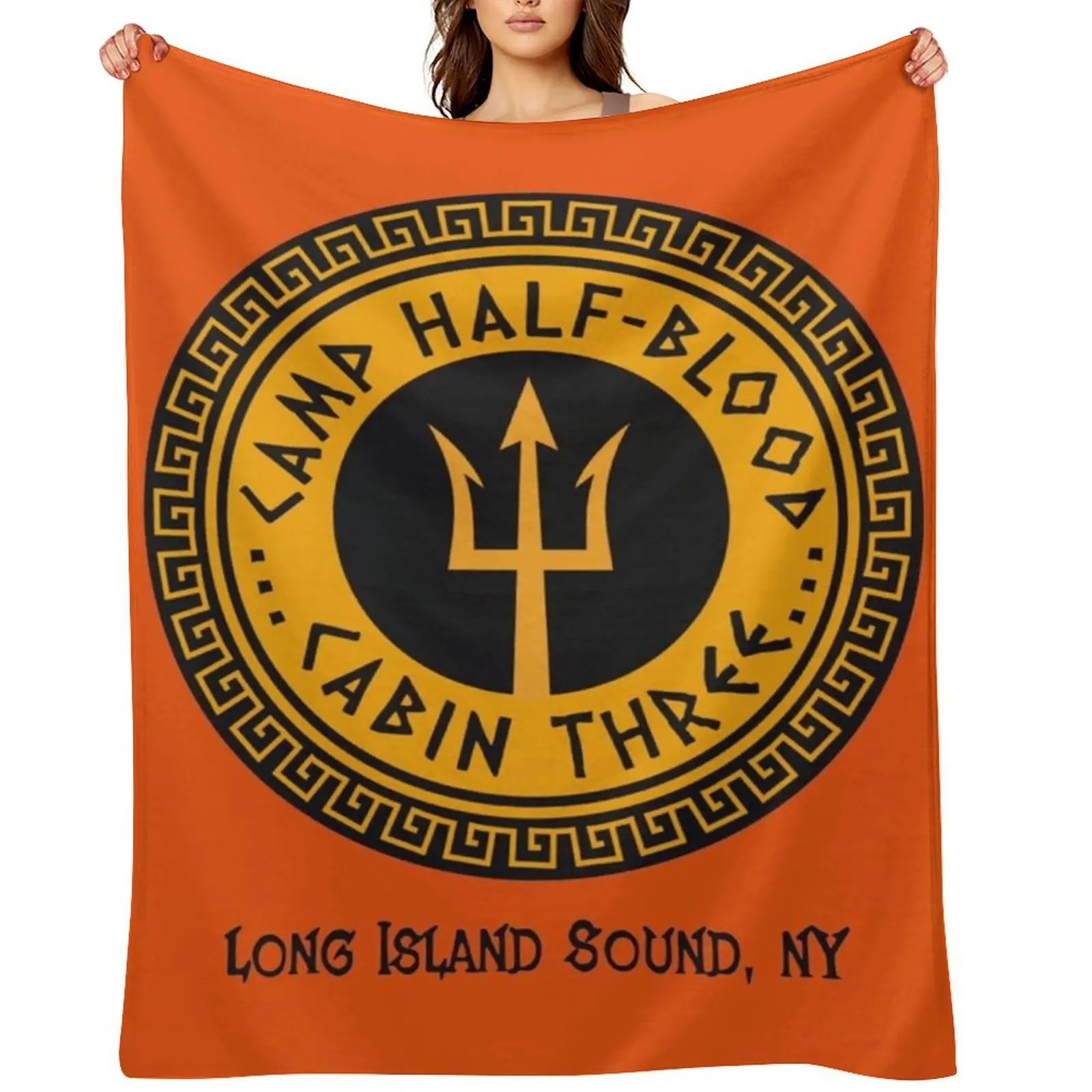 

Graphics Authentic Camp Half Blood Long Island Sound Cabin Three Throw Blanket for babies Cute cosplay anime Blankets