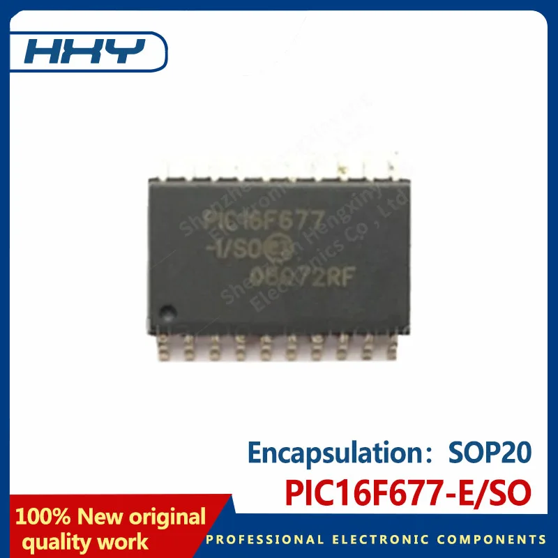 5PCS PIC16F677-E/SO SOP20 patch 20-pin microcontroller chip