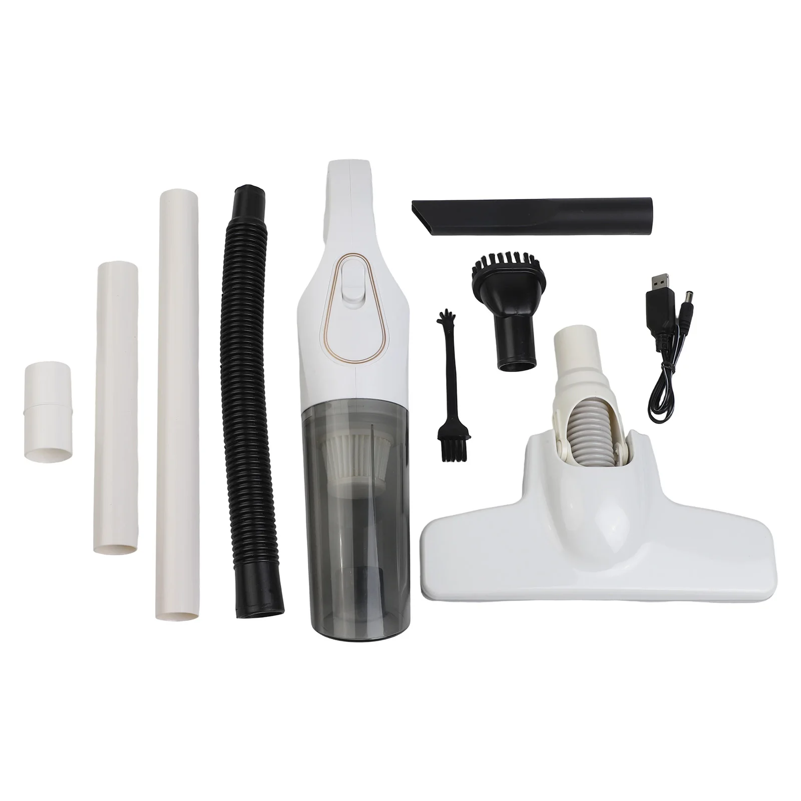2in1 Portable Handheld Vacuum Cleaner For Floors Carpets Pet Hair USB Charger 100W Powerful Motor Portable Vacuum Parts