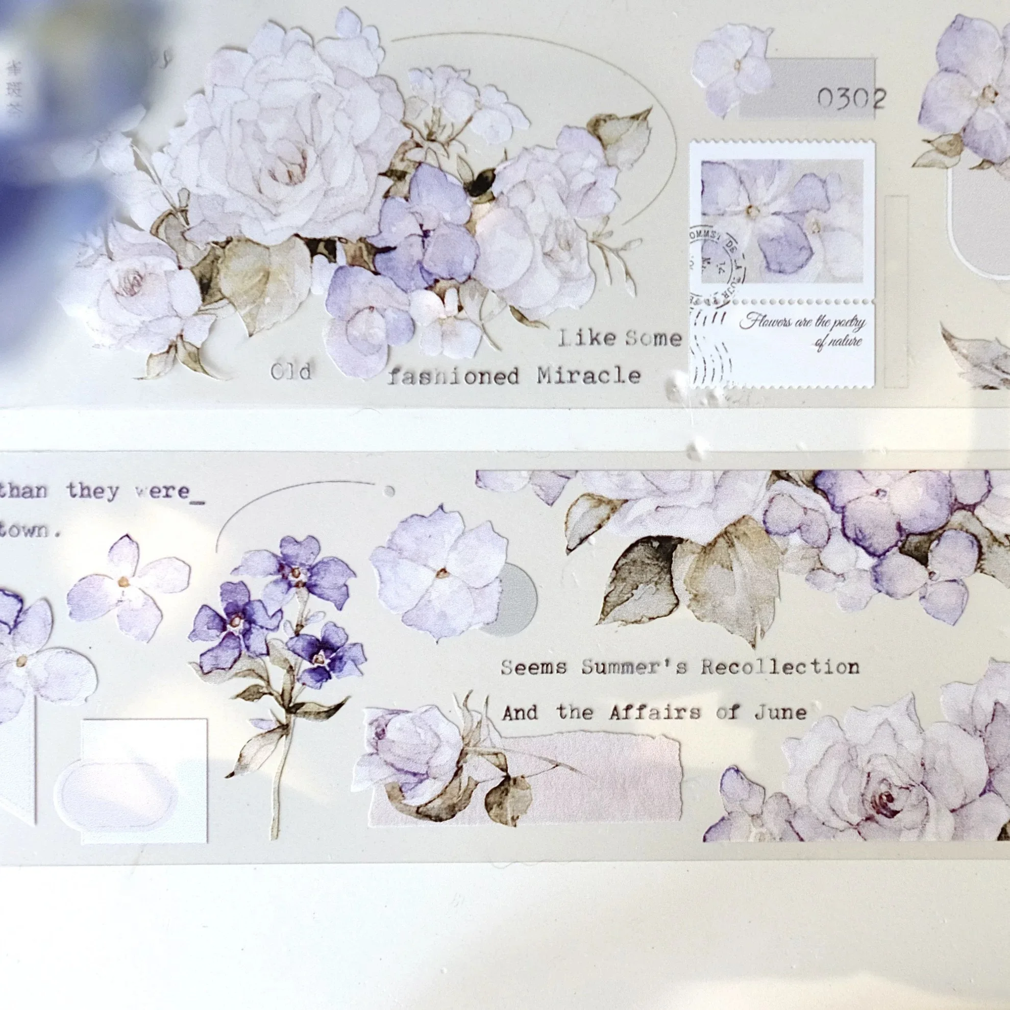 Freckles Tea Vol.04 Vintage Spring Flower Romance Washi PET Tape for Planner Card Making DIY Scrapbooking Decorative Sticker