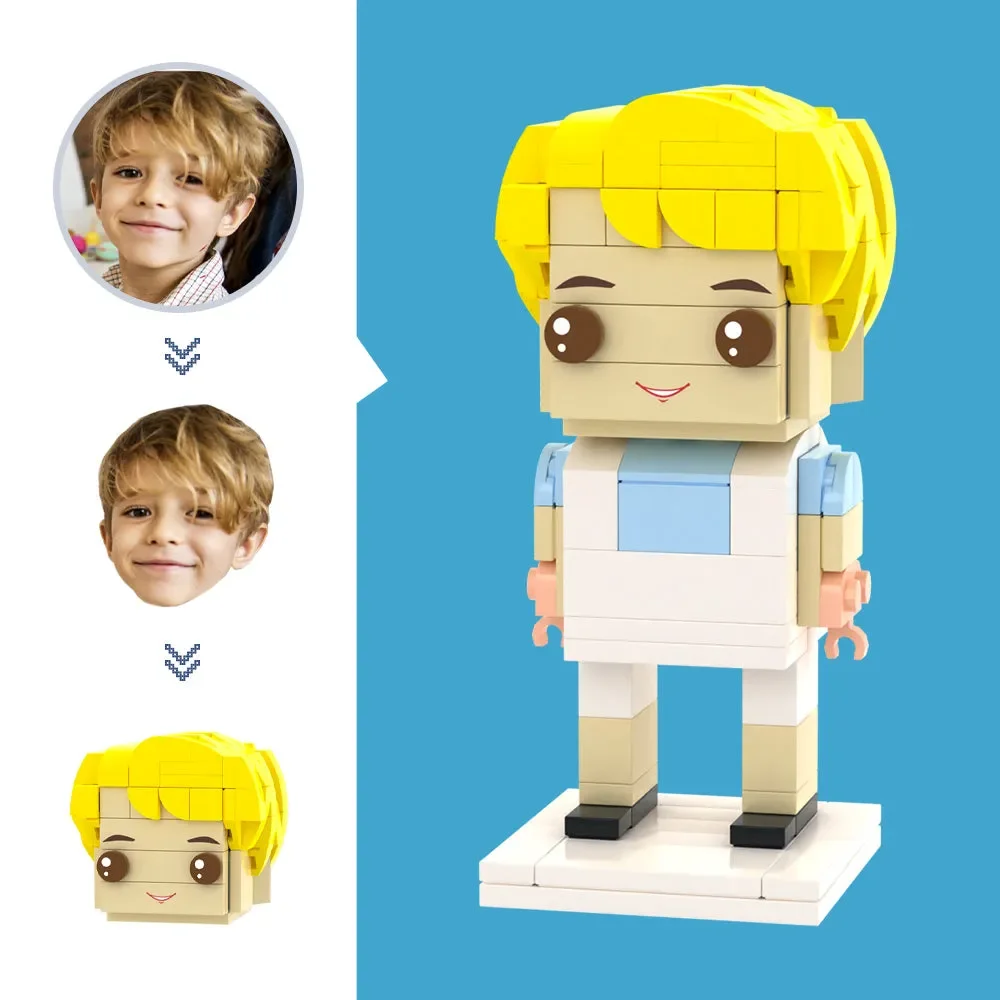 

Modern One People Character Artwork Craft, Photo Customization Small Particle Blocks Model, Wonderful Souvenir For Gifting.