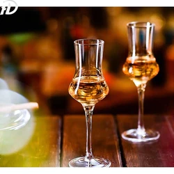 1/4/6 pcs Fragrance Cup for Party Bar and Household,Clear Crystal Spirit Glass,Tulip Cordial,Whiskey Smelling Glass Goblet, 80ml