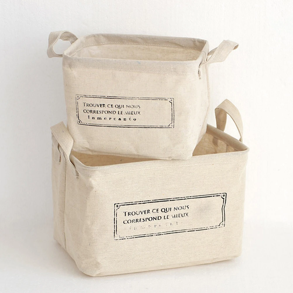 

Portable Storage Basket Large Capacity Cotton ganizer Foldable Sundry Box Grocery Laundry Basket Kitchen Accessories
