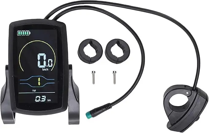 YOLIN Electric Bike LCD Display Meter YL80C-C Waterproof Connection Plug Instrument Panel Electric Bicycle Instrument