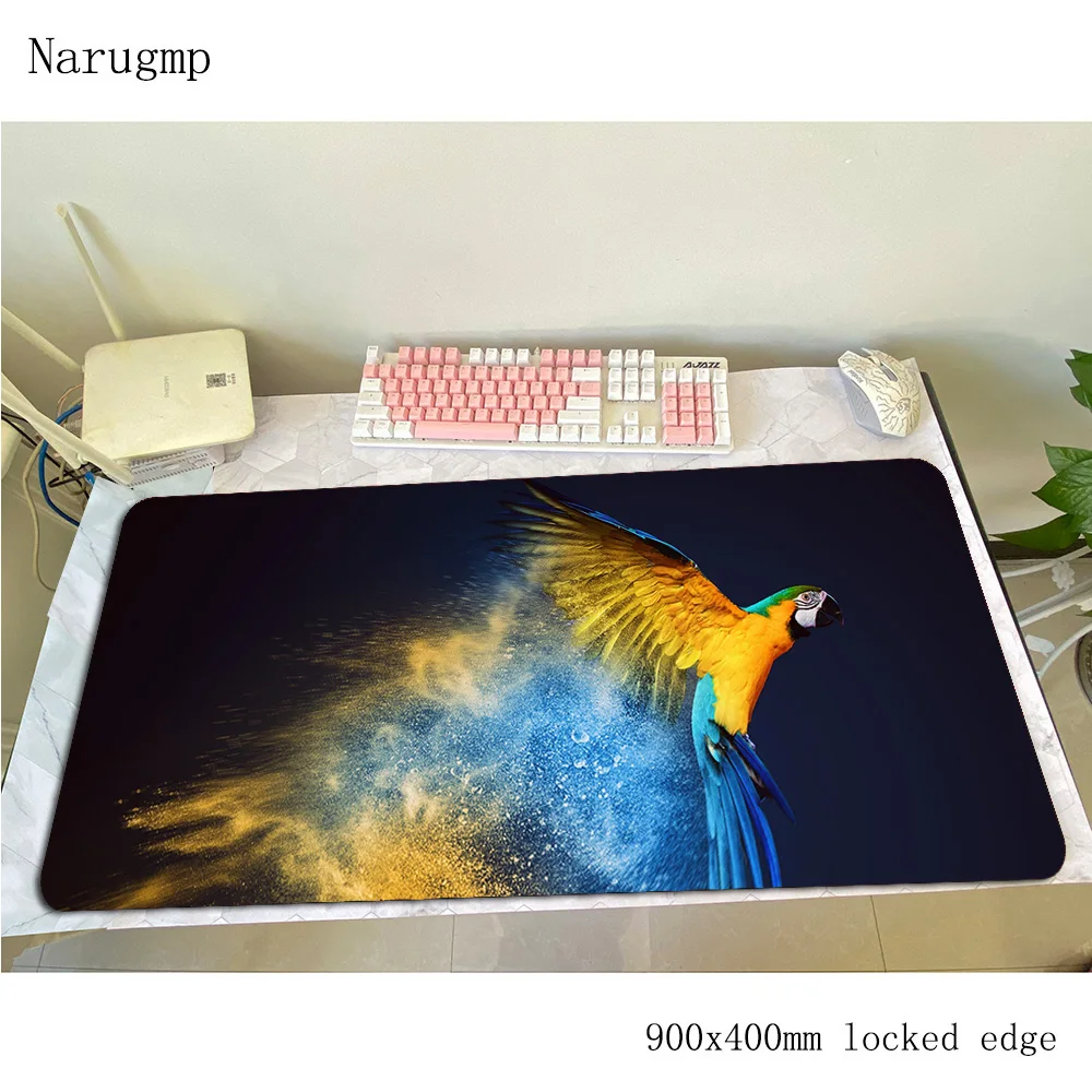 Birds padmouse cheapest accessory 900x400x4mm mouse pad large gaming enterprise rubber mats keyboard mouse mat gamer