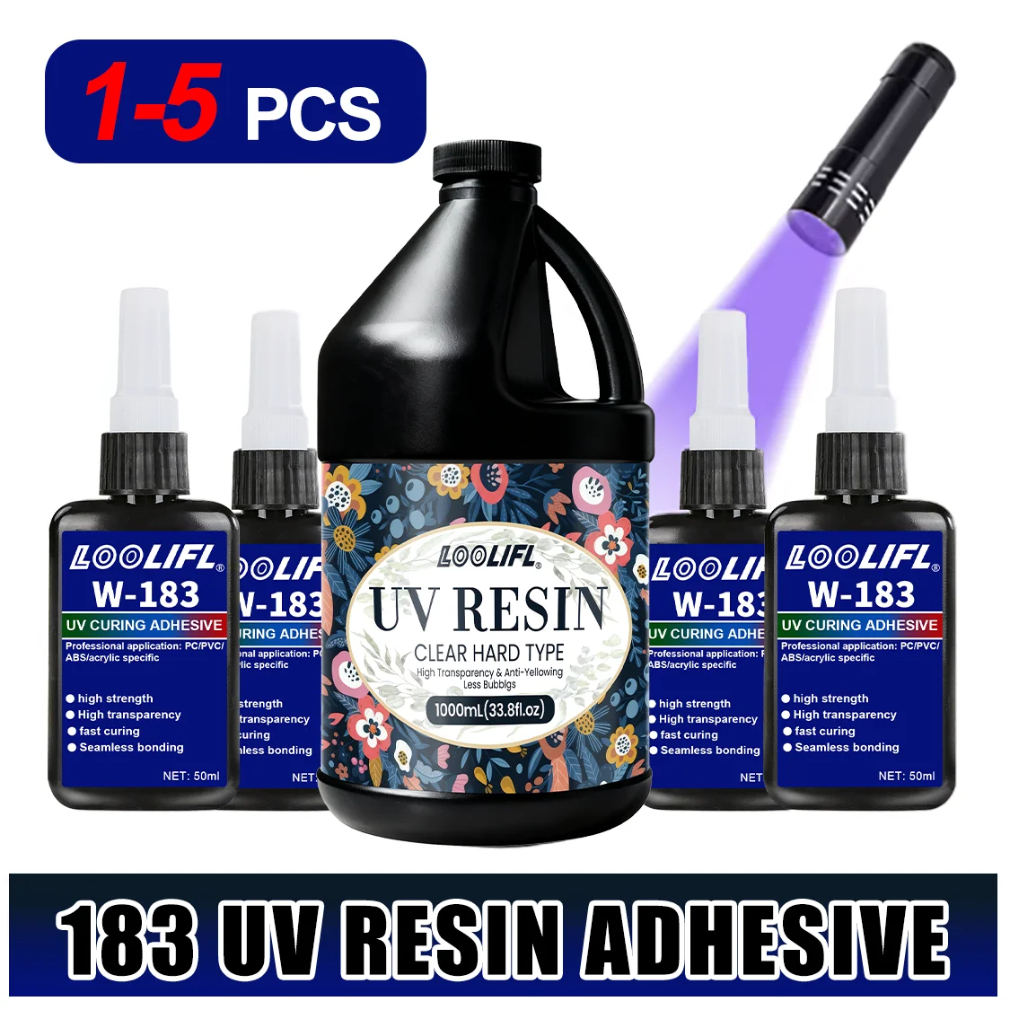 Liquid Uv Glue Kit - Lem Resin UV Hard Adhesive Kit