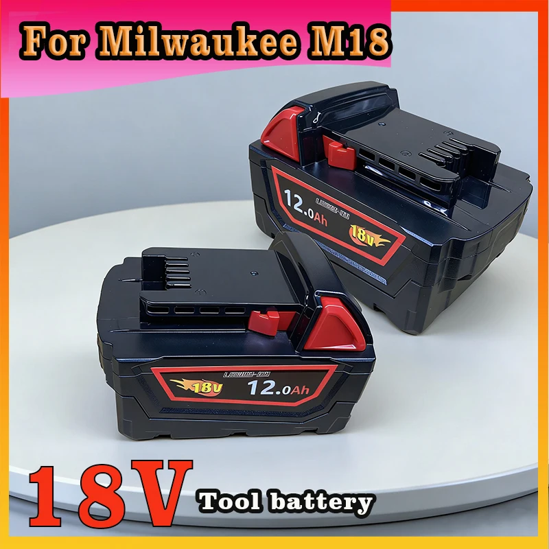 for Milwaukee M18 18V Stable Output Power Tool Battery Compatible with Full M18 Series Power Tools Strong Endurance Improves Wor