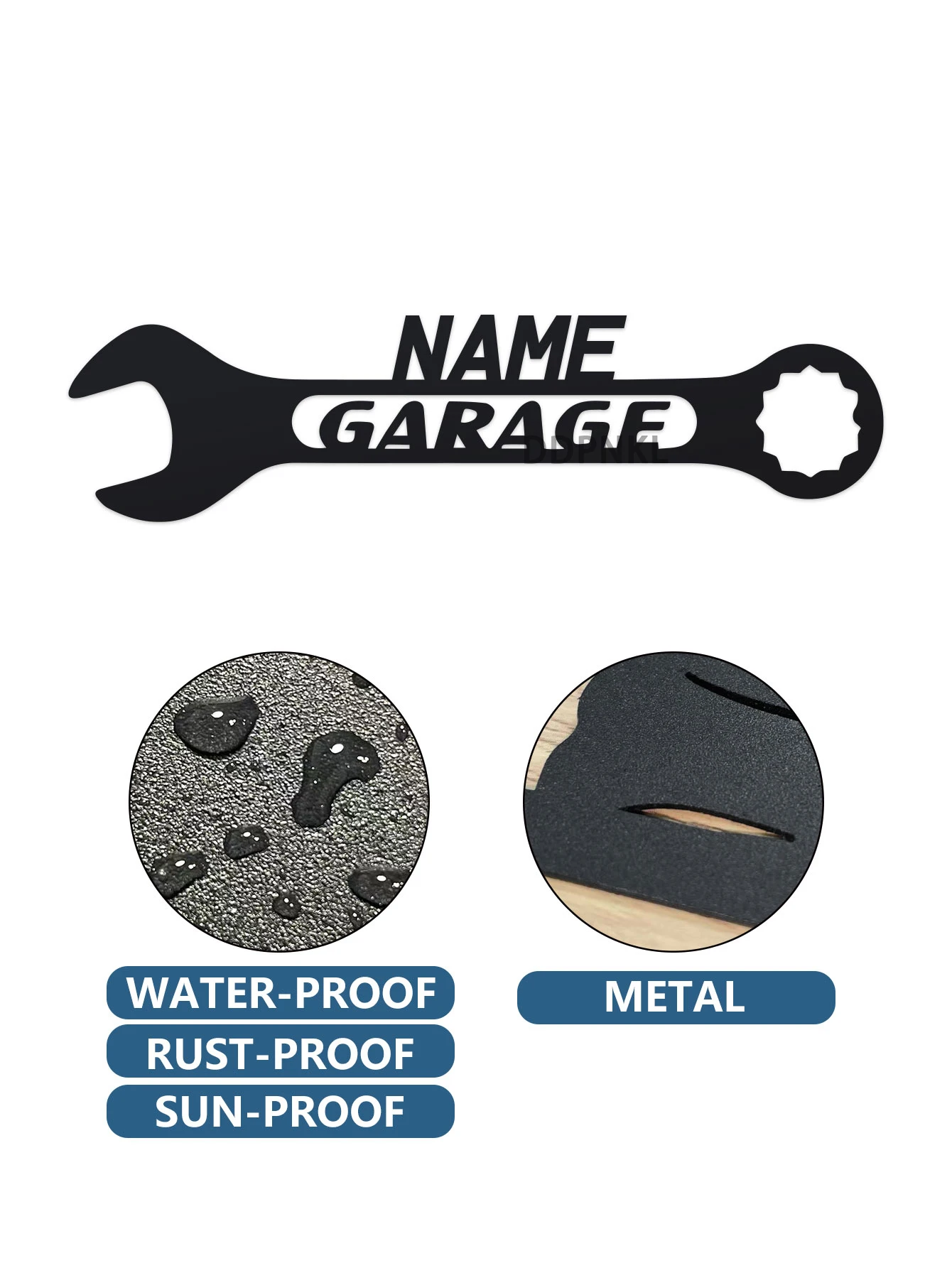 Custom Metal Garage Sign - Personalized Wrench Design with Name, Perfect for Dad & Grandpa's Garage Decor, Ideal Father's Day Gi image 5