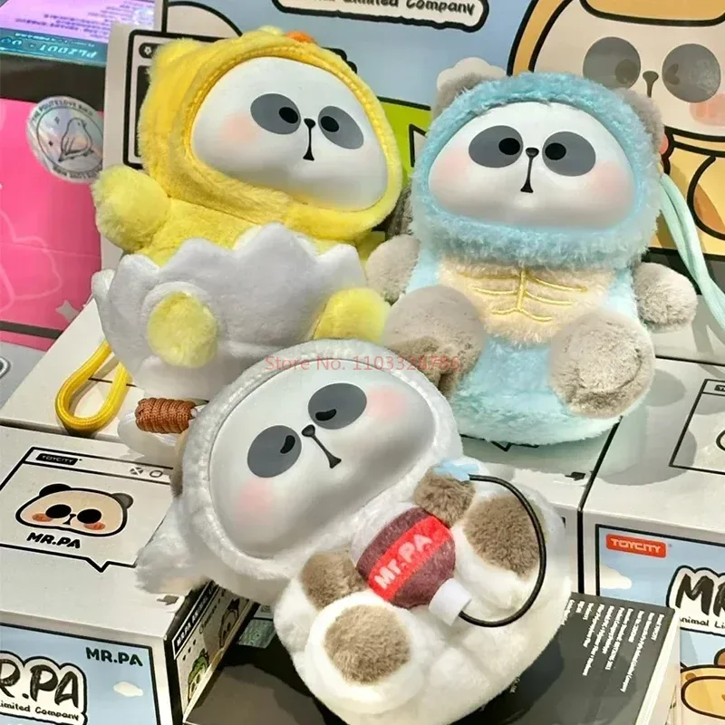 Mr.pa Animal Limited Company Series Blind Box Cartoon Anime Figure Plush Doll Kawaii Panda Doll Supries Bag Kids Toys Gifts