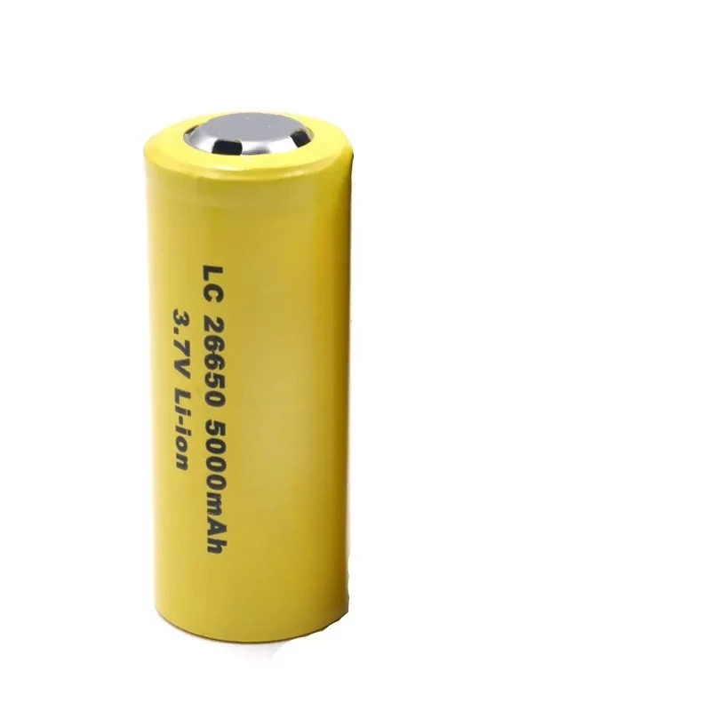 For mantaray 26650 three yuan power 3.7v rechargeable lithium battery 5000mah full 15a convex head